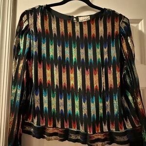 Lloyd Williams Vintage Metallic Lame Blouse